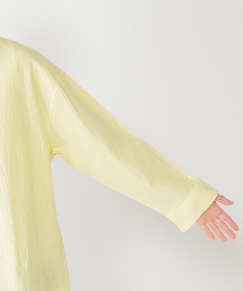 studio CLIP（スタディオクリップ）の「スキッパーオーバーシャツ（シャツ/ブラウス・レディース・その他1/オフホワイト/サックスブルー/イエロー・FREE）」の18枚目の写真