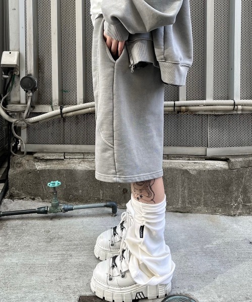 韓国 ファッション トレンド ストリート ハーフパンツ 2色 XU（エックスユー）の「ストリートファッション XU エックスユー