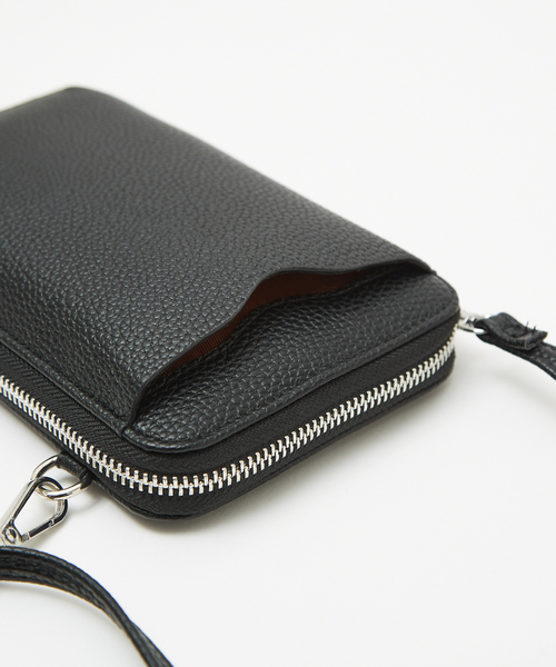 ABAHOUSE（アバハウス）の「ネオレザーモバイルポーチ/ユニセックス/財布（ショルダーバッグ・メンズ・ブラック/グレー・フリー）」の11枚目の写真