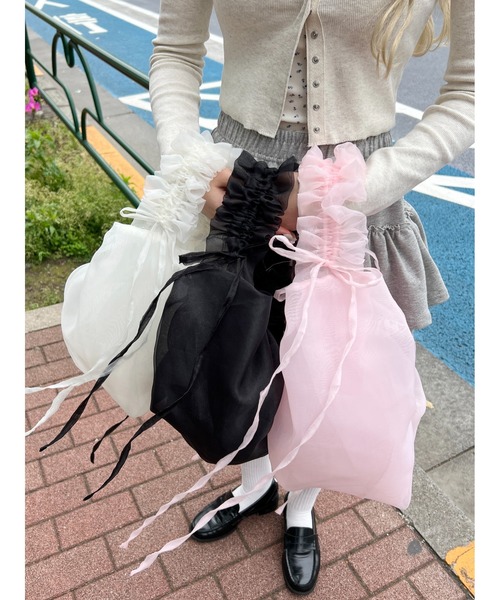 WCJ ピンク ギャザー ショルダーバッグ ギャザーショルダーミニバッグ – WEGO ONLINE STORE