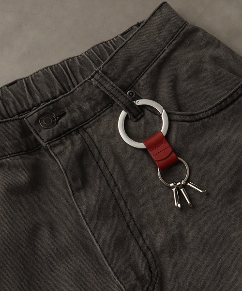 welise(ウェライズ)の「【welise/ウェライズ】-MADE IN JAPAN- 栃木レザーメタルサークルキーリング(キーケース/キーアクセサリー・メンズ・ネイビー/ダークブラウン/ブラウン/レッド/グリーン/ブラック・FREE)」の6枚目の写真