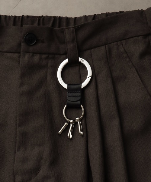 welise(ウェライズ)の「【welise/ウェライズ】-MADE IN JAPAN- 栃木レザーメタルサークルキーリング(キーケース/キーアクセサリー・メンズ・ネイビー/ダークブラウン/ブラウン/レッド/グリーン/ブラック・FREE)」の1枚目の写真