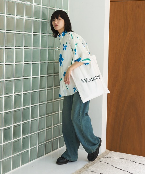WETTEMPT(ウィテンプト)の「LOGO TOTE BAG / ロゴトートバッグ(トートバッグ・メンズ・ブルー/ブラック/アイボリー・ONESIZE)」の21枚目の写真
