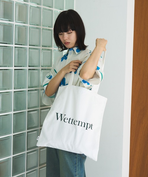 WETTEMPT(ウィテンプト)の「LOGO TOTE BAG / ロゴトートバッグ(トートバッグ・メンズ・ブルー/ブラック/アイボリー・ONESIZE)」の14枚目の写真
