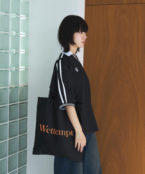 WETTEMPT(ウィテンプト)の「LOGO TOTE BAG / ロゴトートバッグ(トートバッグ・メンズ・ブルー/ブラック/アイボリー・ONESIZE)」の17枚目の写真