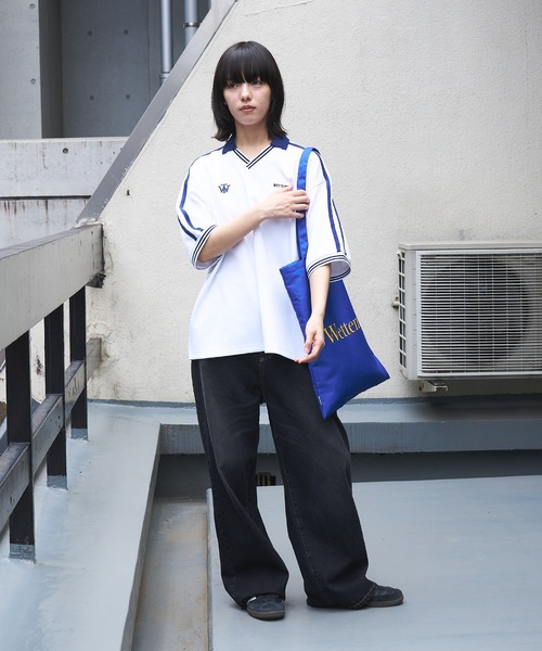 WETTEMPT(ウィテンプト)の「LOGO TOTE BAG / ロゴトートバッグ(トートバッグ・メンズ・ブルー/ブラック/アイボリー・ONESIZE)」の12枚目の写真