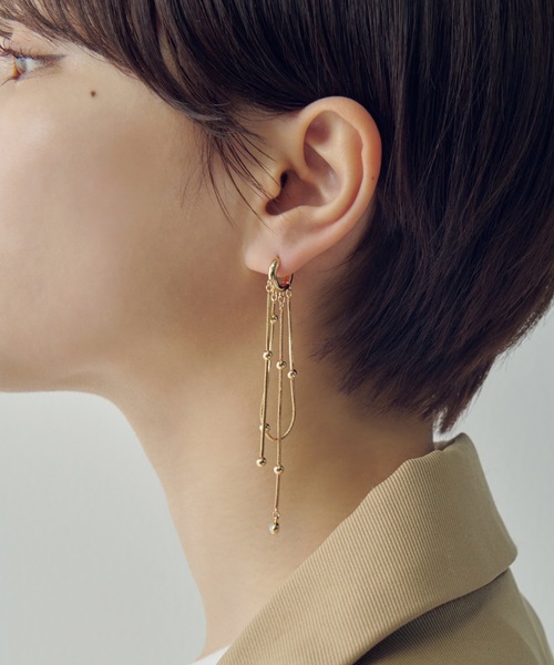 ボール シャワー ワンタッチ ピアス（ピアス（両耳用））｜GOLDY