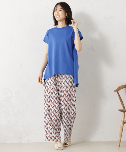 FOUND GOOD(ファウンドグッド)の「ハイネックフレンチTシャツ(Tシャツ/カットソー・レディース・ホワイト系5/グレー系/ブラック/ブルー系5/ベージュ/レッド系8・M/S/L)」の15枚目の写真