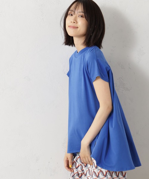 FOUND GOOD(ファウンドグッド)の「ハイネックフレンチTシャツ(Tシャツ/カットソー・レディース・ホワイト系5/グレー系/ブラック/ブルー系5/ベージュ/レッド系8・M/S/L)」の16枚目の写真