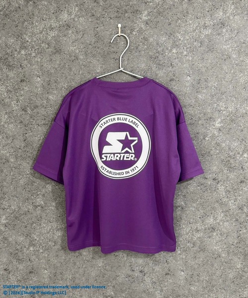 STARTER(スターター)の「STARTER スターター オーバーサイズ ドライメッシュ Tシャツ(Tシャツ/カットソー・キッズ・ホワイト系その他/ブラック系その他/チャコール/ブラック/イエロー/オフホワイト/ネイビー/パープル・160cm/150cm/140cm/130cm/120cm/110cm)」の14枚目の写真