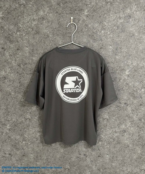 STARTER(スターター)の「STARTER スターター オーバーサイズ ドライメッシュ Tシャツ(Tシャツ/カットソー・キッズ・ホワイト系その他/ブラック系その他/チャコール/ブラック/イエロー/オフホワイト/ネイビー/パープル・160cm/150cm/140cm/130cm/120cm/110cm)」の16枚目の写真