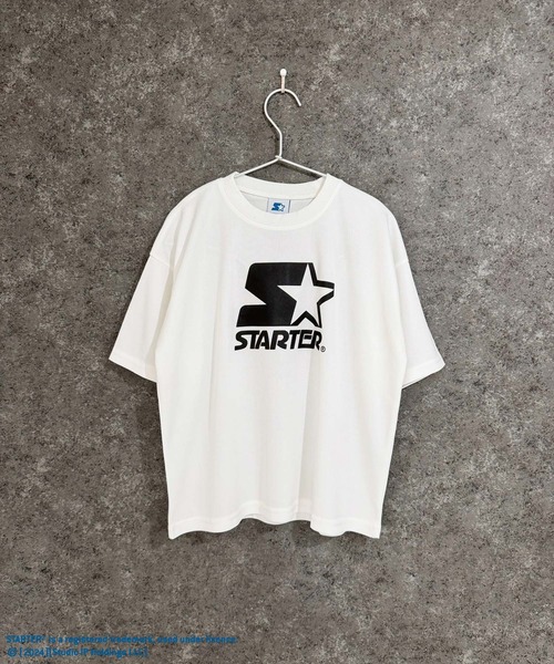 STARTER(スターター)の「STARTER スターター オーバーサイズ ドライメッシュ Tシャツ(Tシャツ/カットソー・キッズ・ホワイト系その他/ブラック系その他/チャコール/ブラック/イエロー/オフホワイト/ネイビー/パープル・160cm/150cm/140cm/130cm/120cm/110cm)」の21枚目の写真