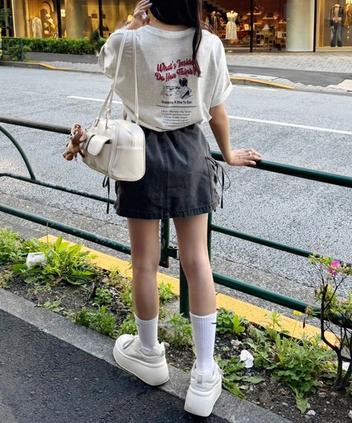one after another NICE CLAUP(ワンアフターアナザーナイスクラップ)の「オーバーサイズプリントTee(Tシャツ/カットソー・レディース・オートミール/オフホワイト/ホワイト/ピンク・FREE)」の8枚目の写真