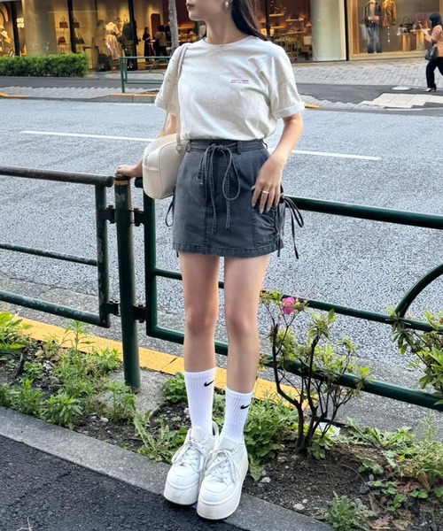 one after another NICE CLAUP(ワンアフターアナザーナイスクラップ)の「オーバーサイズプリントTee(Tシャツ/カットソー・レディース・オートミール/オフホワイト/ホワイト/ピンク・FREE)」の10枚目の写真