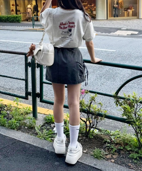 one after another NICE CLAUP(ワンアフターアナザーナイスクラップ)の「オーバーサイズプリントTee(Tシャツ/カットソー・レディース・オートミール/オフホワイト/ホワイト/ピンク・FREE)」の9枚目の写真