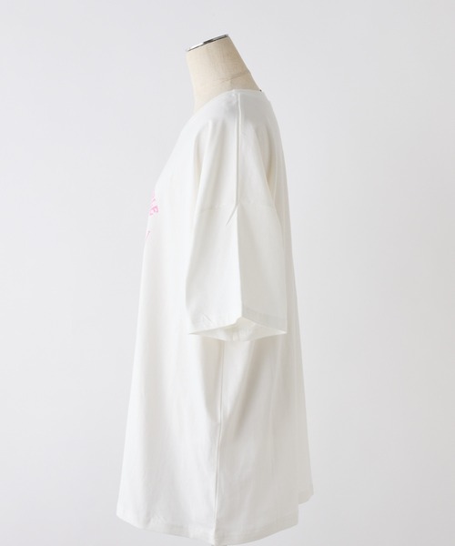 one after another NICE CLAUP(ワンアフターアナザーナイスクラップ)の「オーバーサイズプリントTee(Tシャツ/カットソー・レディース・オートミール/オフホワイト/ホワイト/ピンク・FREE)」の12枚目の写真