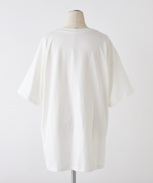 one after another NICE CLAUP(ワンアフターアナザーナイスクラップ)の「オーバーサイズプリントTee(Tシャツ/カットソー・レディース・オートミール/オフホワイト/ホワイト/ピンク・FREE)」の13枚目の写真