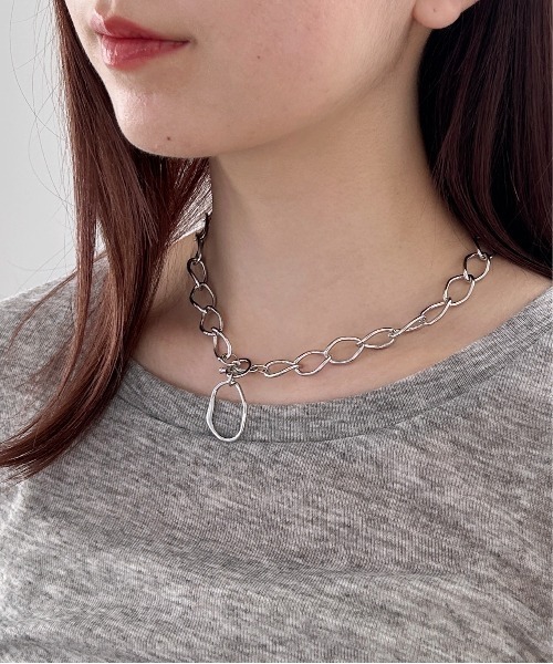 Heather（ヘザー）の「ビッグチェーンネックレス　127480（ネックレス・レディース・ゴールド/シルバー・ONE SIZE）」の6枚目の写真