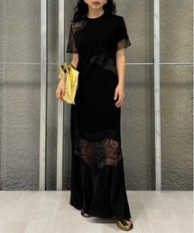 Ameri | MEDI ASYMMETRY LACE CUT DRESS(ドレス)