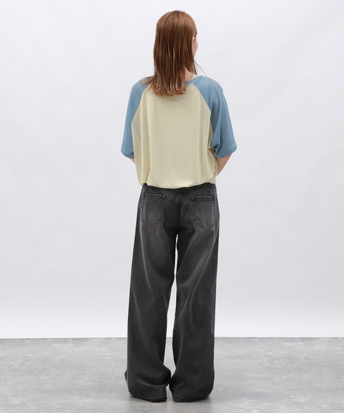 LAKOLE(ラコレ)の「シアーラグランTEE / 130595(Tシャツ/カットソー・レディース・グレー/オフホワイト/ブルー/オレンジ・FREE)」の16枚目の写真