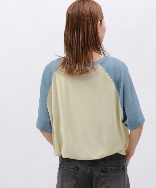 LAKOLE(ラコレ)の「シアーラグランTEE / 130595(Tシャツ/カットソー・レディース・グレー/オフホワイト/ブルー/オレンジ・FREE)」の19枚目の写真