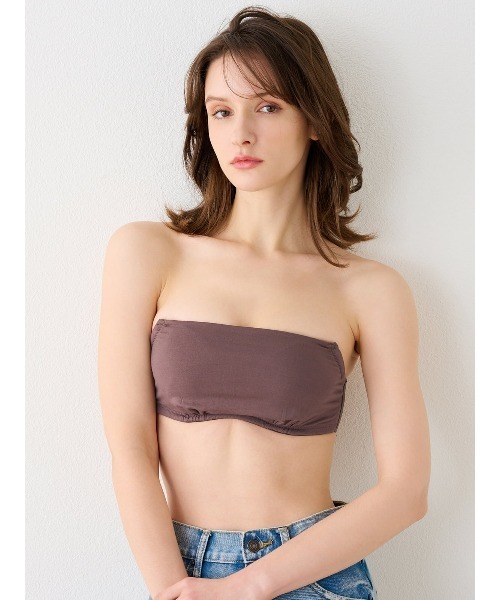 d.i.a スカル　チューブトップ ワイヤー入りチューブトップ(無地)（ブラジャー）｜tutuanna（チュチュ