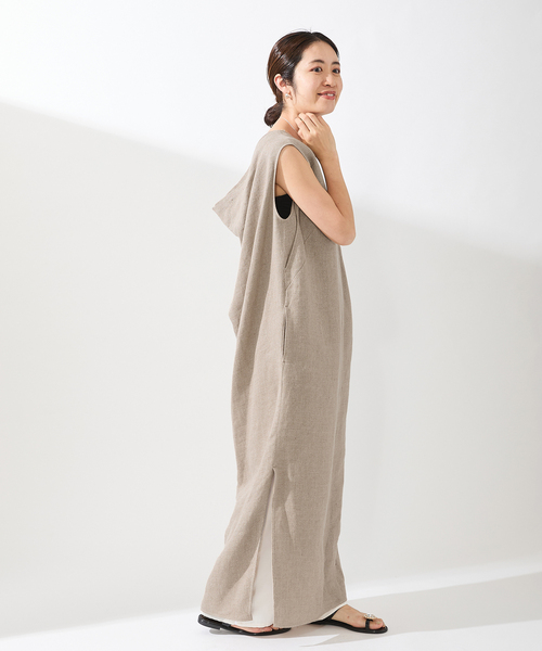 IENA（イエナ）の「LI/COバックドレープワンピース（ワンピース）」 - WEAR 