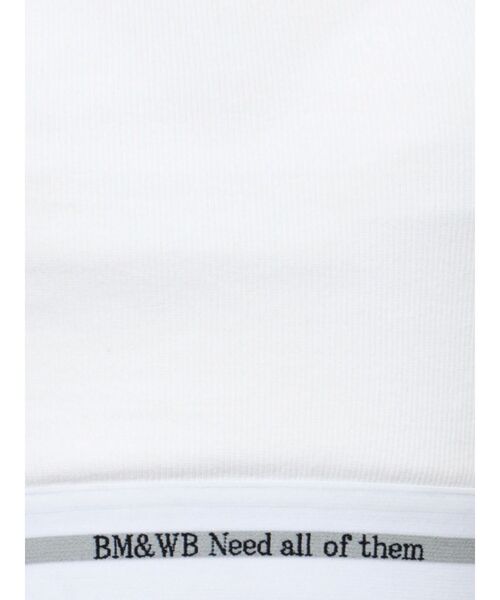 GYDA（ジェイダ）の「BM＆WB JQリブショートロンT（Tシャツ/カットソー・レディース・ライトグレー/ブラック/オフホワイト・FREE）」の13枚目の写真