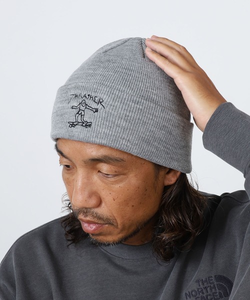 THRASHER（スラッシャー）の「THRASHER/スラッシャー Beanie ビーニー（ニットキャップ/ビーニー・メンズ・グレー・FREE）」の3枚目の写真