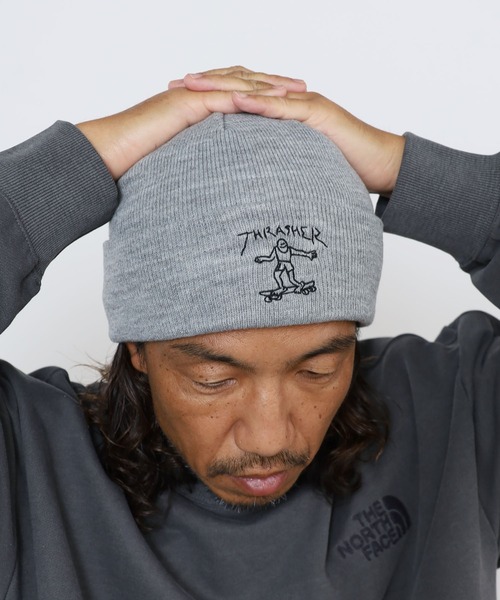 THRASHER（スラッシャー）の「THRASHER/スラッシャー Beanie ビーニー（ニットキャップ/ビーニー・メンズ・グレー・FREE）」の2枚目の写真