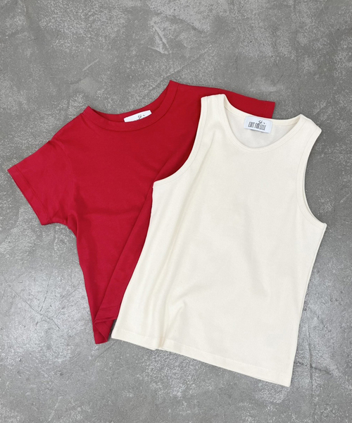 SKIN（スキン）の「【SKIN × EDIT. FOR LULU】コラボ miniTee & Tank 2枚セット（Tシャツ/カットソー・レディース・その他1/その他13・FREE）」の2枚目の写真