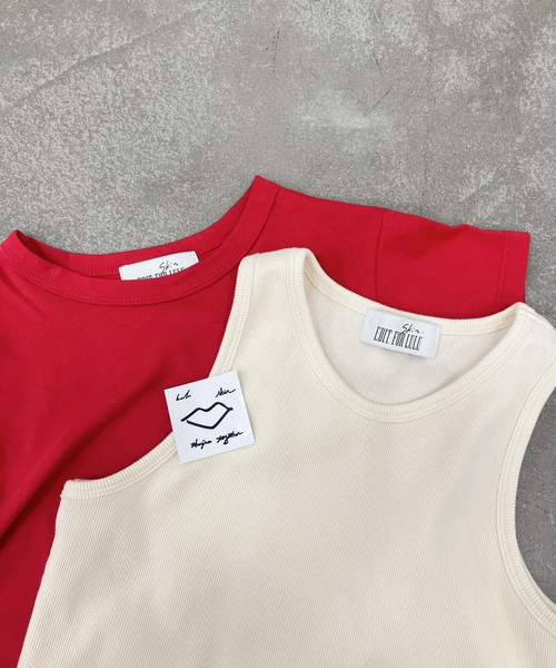 SKIN（スキン）の「【SKIN × EDIT. FOR LULU】コラボ miniTee & Tank 2枚セット（Tシャツ/カットソー・レディース・その他1/その他13・FREE）」の18枚目の写真