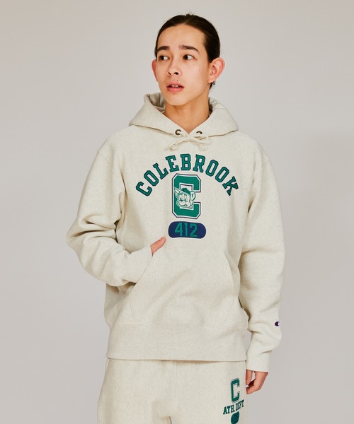 Champion(チャンピオン)の「【Champion/チャンピオン】メンズ リバースウィーブ(R) フーデッドスウェットシャツ(パーカー・メンズ・レッド/シルバーグレー/モカ/ブラック/ダークネイビー/オートミール・MEDIUM/X-LARGE/LARGE)」の4枚目の写真