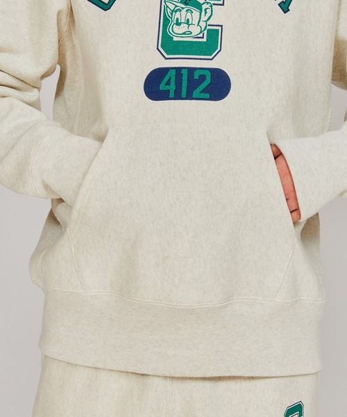 Champion(チャンピオン)の「【Champion/チャンピオン】メンズ リバースウィーブ(R) フーデッドスウェットシャツ(パーカー・メンズ・レッド/シルバーグレー/モカ/ブラック/ダークネイビー/オートミール・MEDIUM/X-LARGE/LARGE)」の9枚目の写真