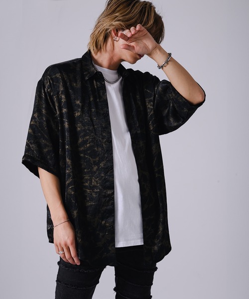 REGIEVO(レジエボ)の「REGIEVO 半袖シアーシャツ(シャツ/ブラウス・メンズ・ベージュ/ブラック・MEDIUM/LARGE)」の20枚目の写真