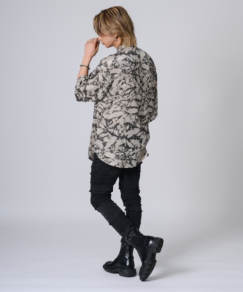 REGIEVO(レジエボ)の「REGIEVO 半袖シアーシャツ(シャツ/ブラウス・メンズ・ベージュ/ブラック・MEDIUM/LARGE)」の13枚目の写真