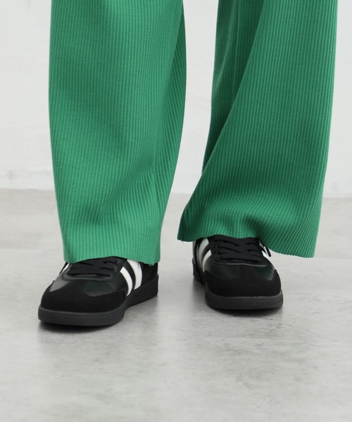 Honeys（ハニーズ）の「ラインコートスニーカー（スニーカー・レディース・ブラック/ホワイト/ブラック×ホワイト・S/M/L/LL）」の9枚目の写真