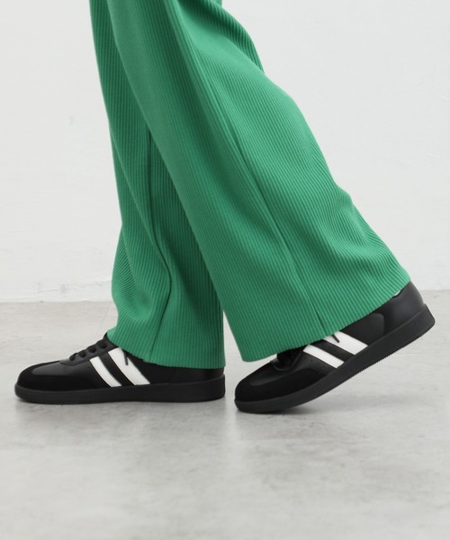 Honeys（ハニーズ）の「ラインコートスニーカー（スニーカー・レディース・ブラック/ホワイト/ブラック×ホワイト・S/M/L/LL）」の10枚目の写真