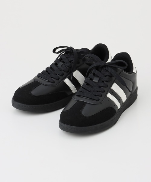 Honeys（ハニーズ）の「ラインコートスニーカー（スニーカー・レディース・ブラック/ホワイト/ブラック×ホワイト・S/M/L/LL）」の18枚目の写真