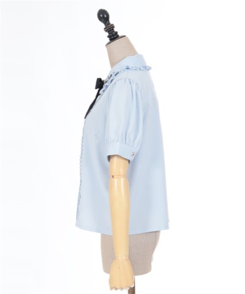axes femme POETIQUE（アクシーズファムポエティック）の「終わらないお茶会刺繍ブラウス（シャツ/ブラウス・レディース・サックスブルー/ブラック/キナリ・MEDIUM）」の8枚目の写真