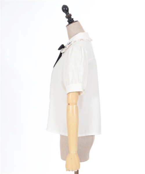axes femme POETIQUE（アクシーズファムポエティック）の「終わらないお茶会刺繍ブラウス（シャツ/ブラウス・レディース・サックスブルー/ブラック/キナリ・MEDIUM）」の17枚目の写真