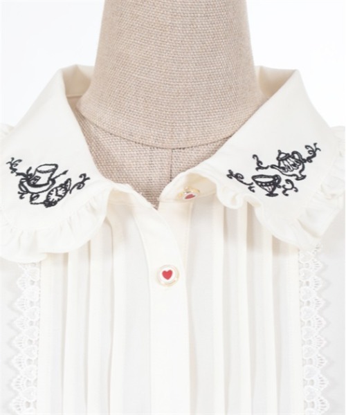 axes femme POETIQUE（アクシーズファムポエティック）の「終わらないお茶会刺繍ブラウス（シャツ/ブラウス・レディース・サックスブルー/ブラック/キナリ・MEDIUM）」の22枚目の写真