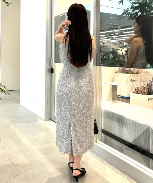 JILL by JILL STUART(ジルバイジルスチュアート)の「◇ストレッチファンシーヤーンビスチェ(キャミソール・レディース・グレー/ブラック・FREE)」の20枚目の写真