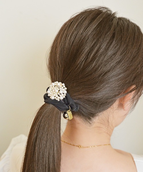 styiro(スタイロ)の「ビジューくしゅくしゅヘアゴム(ヘアゴム・レディース・ブラウン/ブラック系3/ブラウン系その他3/ブラック系2/ブラウン系その他2/ブラック・FREE)」の18枚目の写真