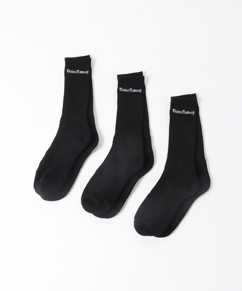 【セール】【VIVIEN RAMSAY / ヴィヴィアンラムゼイ】SPORTS SOCK (3PACK)（ソックス/靴下）｜Vivien Ramsay（ヴィヴィアンラムセイ）