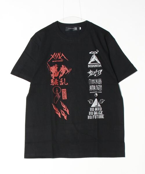 SAMURAI CORE（サムライコア）の「『SAMURAI CORE x MAYHEM』Graphic Design T（Tシャツ/カットソー・メンズ・ブラック/ホワイト・LARGE/MEDIUM）」の2枚目の写真