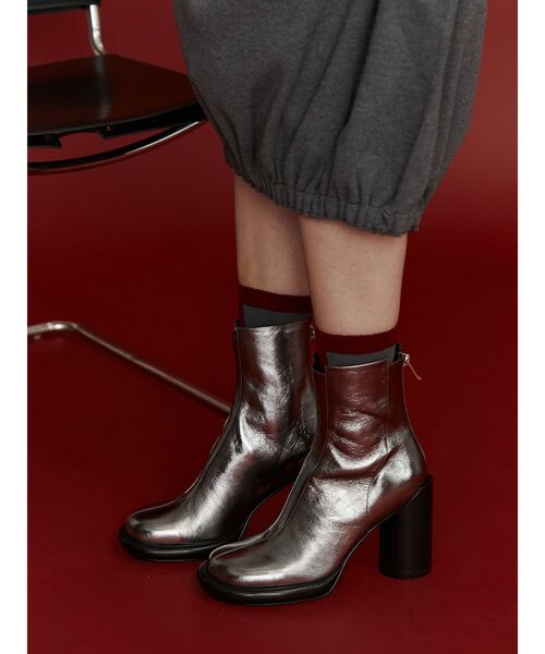 【セール】ROUND EDGE SHORT BOOTS / ラウンドエッジショートブーツ（ブーツ）｜UN3D.（アンスリード）