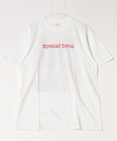 INNOCENT(イノセント)の「『Spread Love』オリジナルプリント S/S T(Tシャツ/カットソー・レディース・ブラック/ホワイト・MEDIUM)」の1枚目の写真