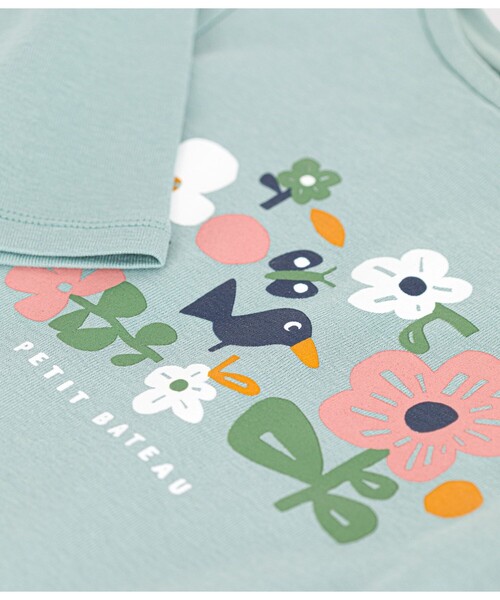 PETIT BATEAU（プチバトー）の「長袖Ｔシャツ（Tシャツ/カットソー・キッズ・ライトピンク/ベージュ/ライトグリーン・6YEAR/8YEAR/10YEAR/12YEAR）」の9枚目の写真