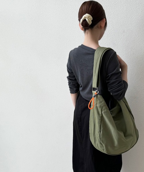 NOLITA LABORATORY（ノリータラボラトリー）の「【 NOLITA / ノリータ 】 キャンバス ショルダートート（ショルダーバッグ・レディース・ブラック/カーキ/ホワイト・FREE）」の8枚目の写真